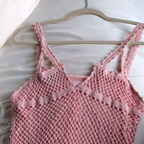 Pretty in Pink 🩷Crocheted Tank Top - Picture 10 of 11
